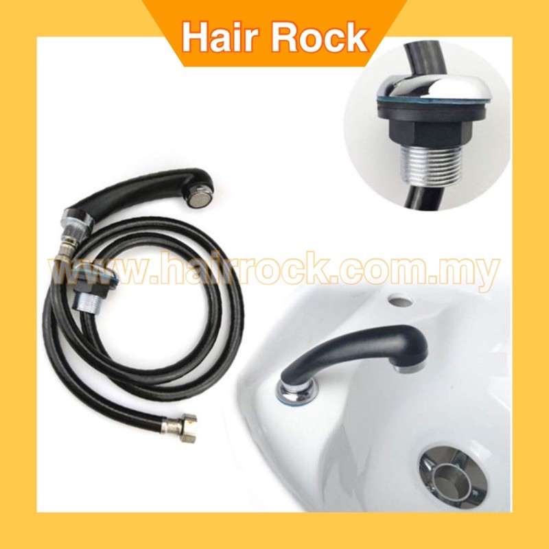 Shampoo Bowl Sink Spray Hose black
