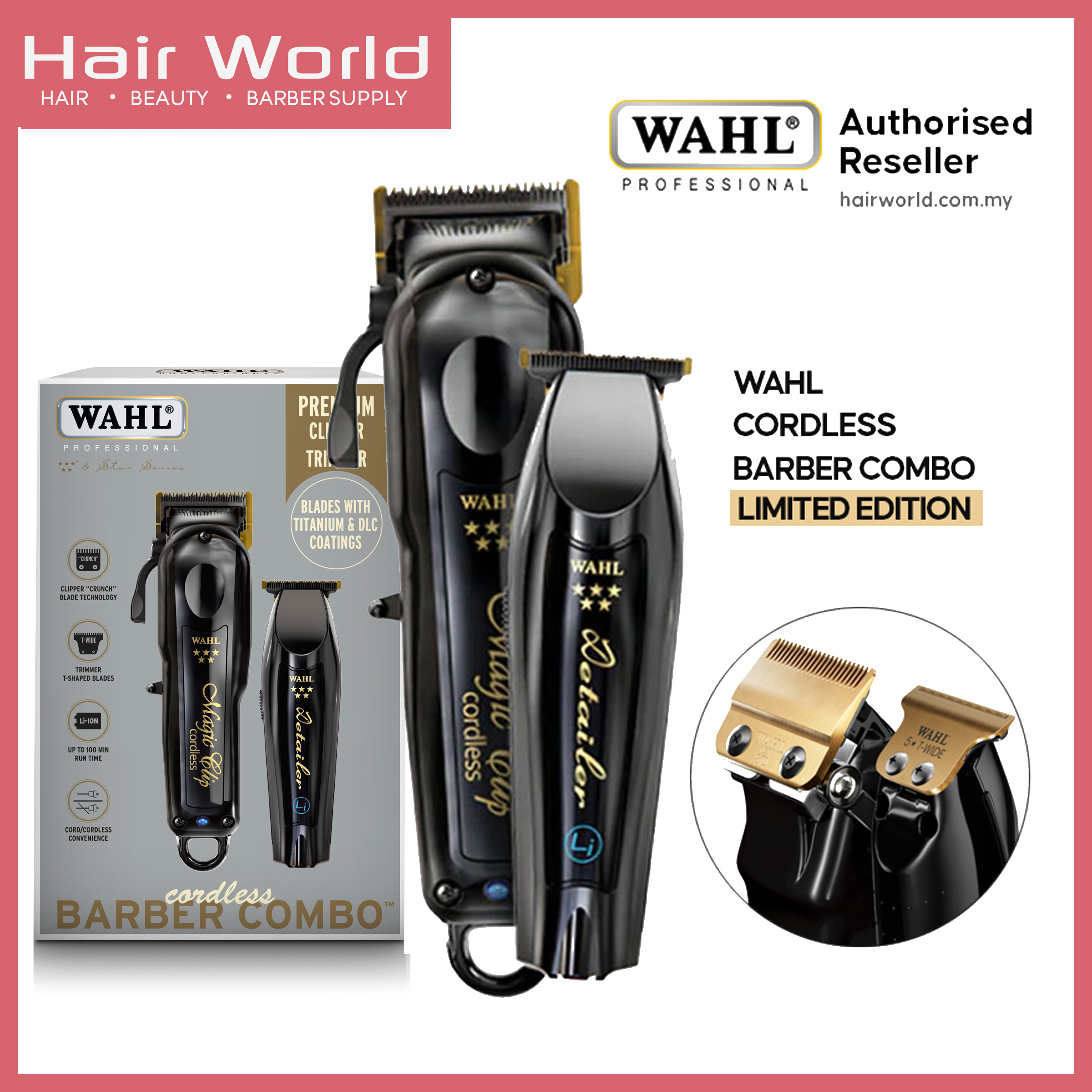 Wahl Cordless Barber Combo | Salon & Barbering Supplies Malaysia