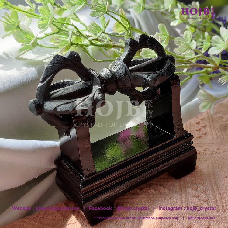 HOJB Tibetan Black Meteorite Dorje Vajra Spiritual Feng Shui