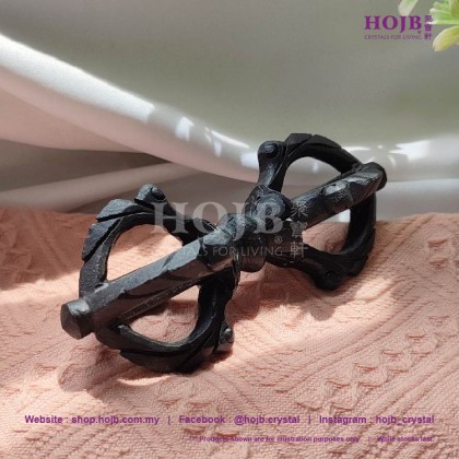 HOJB Tibetan Black Meteorite Dorje Vajra Spiritual Feng Shui