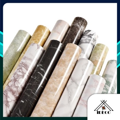 iDECO (60cm x 5 meter) DIY Marble Wallpaper Cabinet Wallpaper Furniture ...