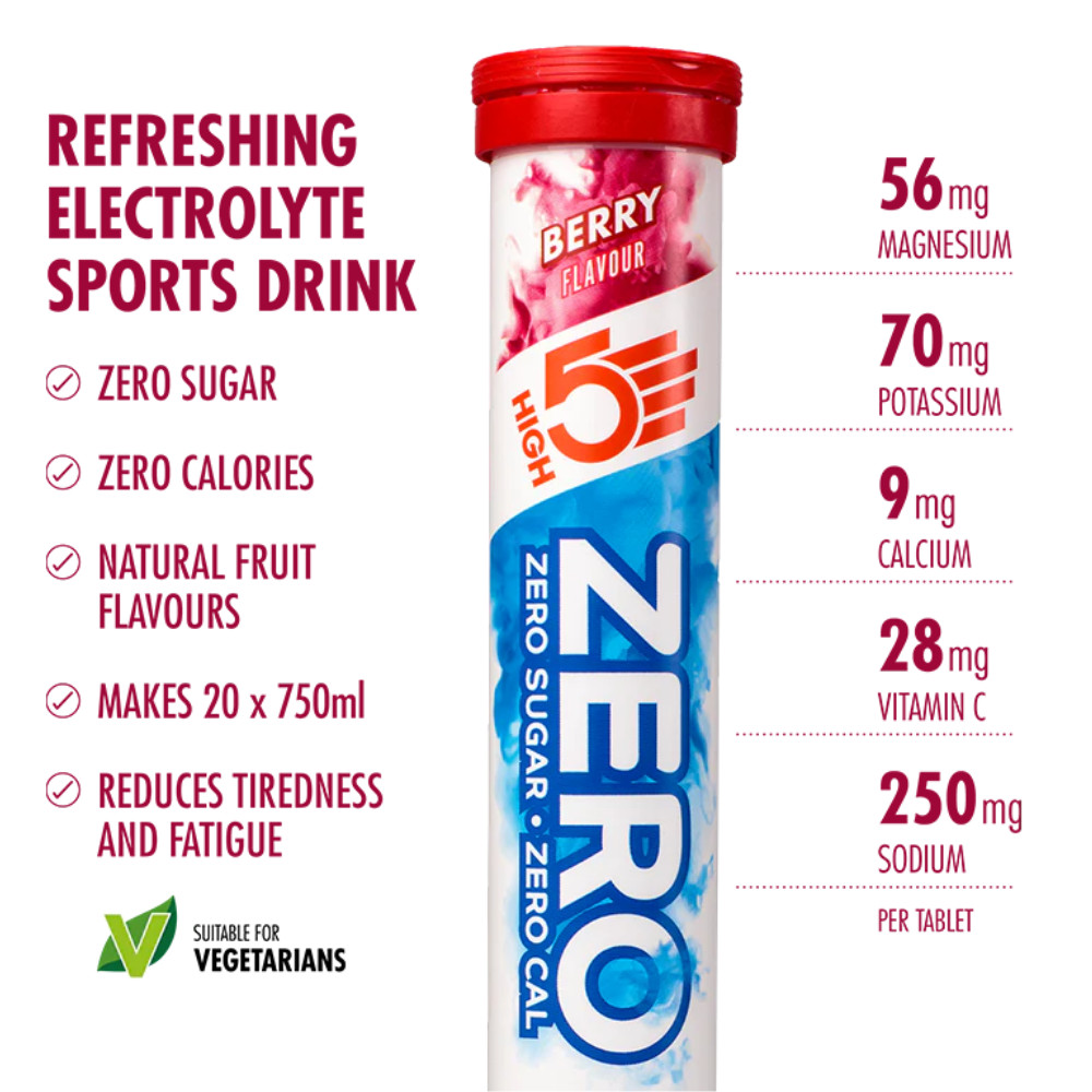 HIGH5 ZERO Electrolyte Drink Tablets Hydration 20tablets/1tube High 5