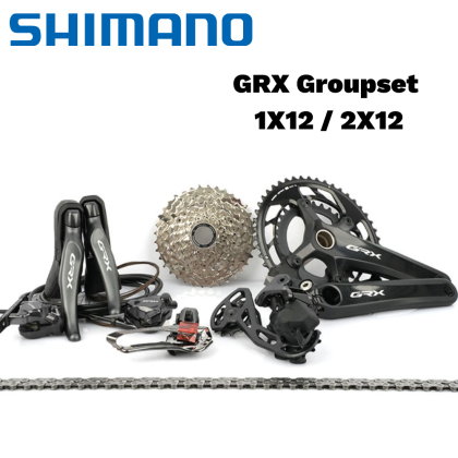 シマノGRX FC-RX820 48×31 170mm Shimano GRX FC-RX820 2x Chainrings - Power Meter City