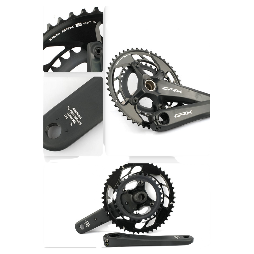 シマノGRX FC-RX820 48×31 170mm Korba Shimano GRX FC-RX820 2x12-speed 48/31T 170mm