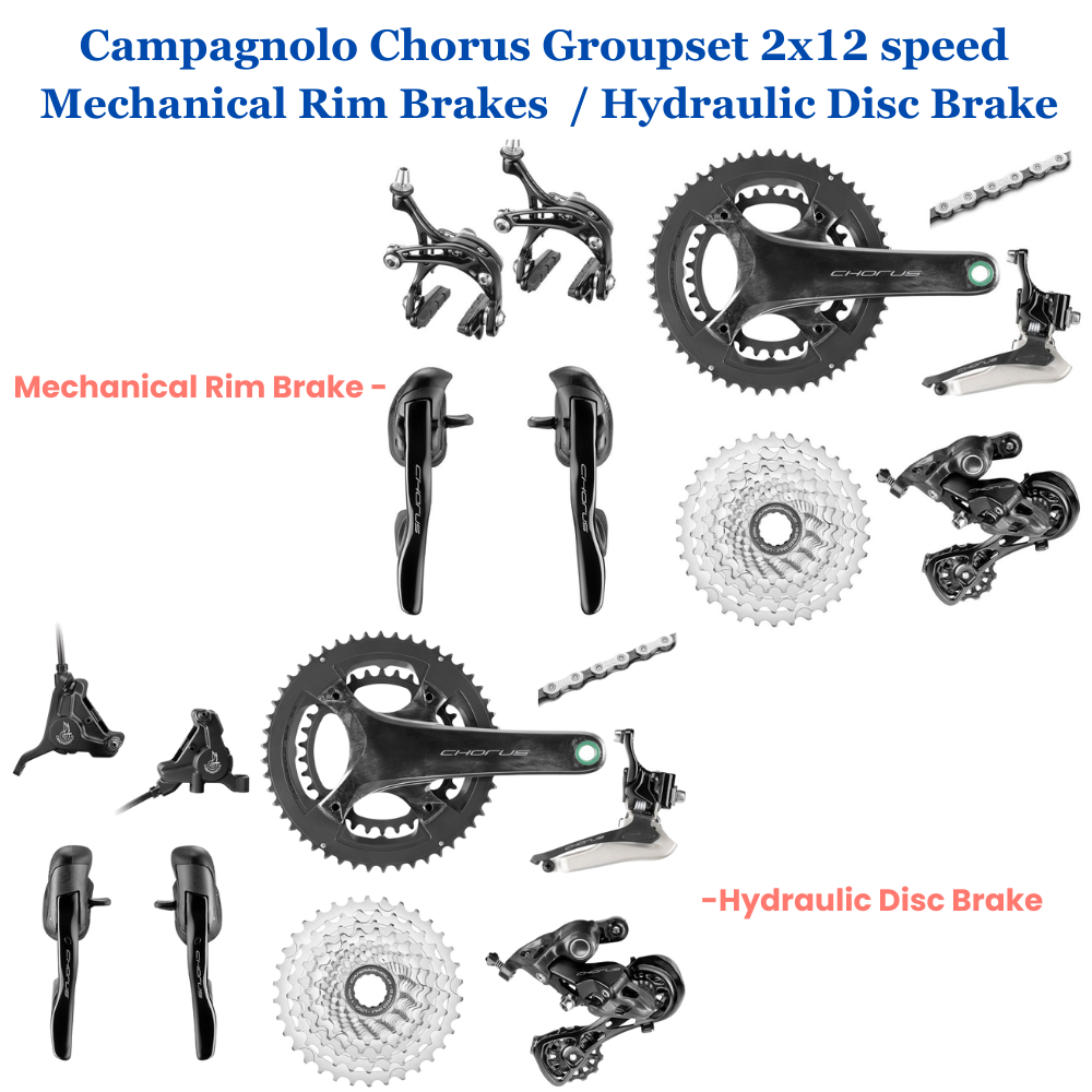 Campagnolo Chorus Groupset 2x12-speed - Mechanical Rim