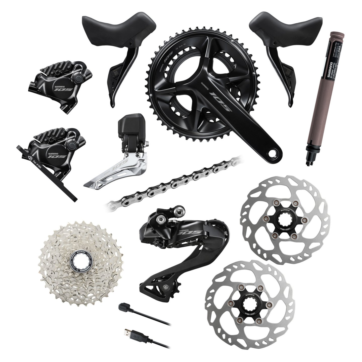 Shimano 105 R7100/R7150 R7170 Groupset - Di2 | 2x12-speed