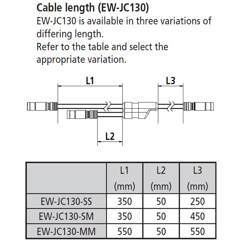 Shimano EW-JC130 Y-Split Rooting Electric Wire for Di2 | IceBikeHeaven