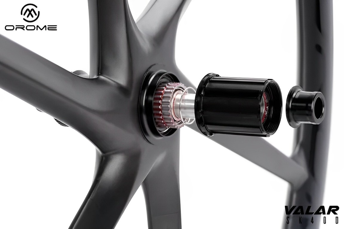 OROME VALAR SK40D Road Disc Wheelset ALL CARBON SIX SPOKE