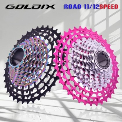 GOLDIX Ultralight Road Bike Pink Freewheel 11/12Speed 28-36T