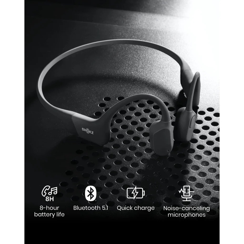 Shokz OpenRun Bluetooth Wireless Headphones - BLACK S803 STANDARD
