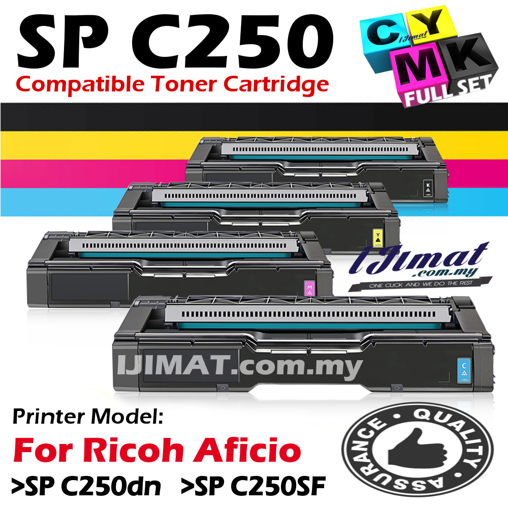 Original Ricoh Aficio SP C 250 Sf (407546) Toner Gelb