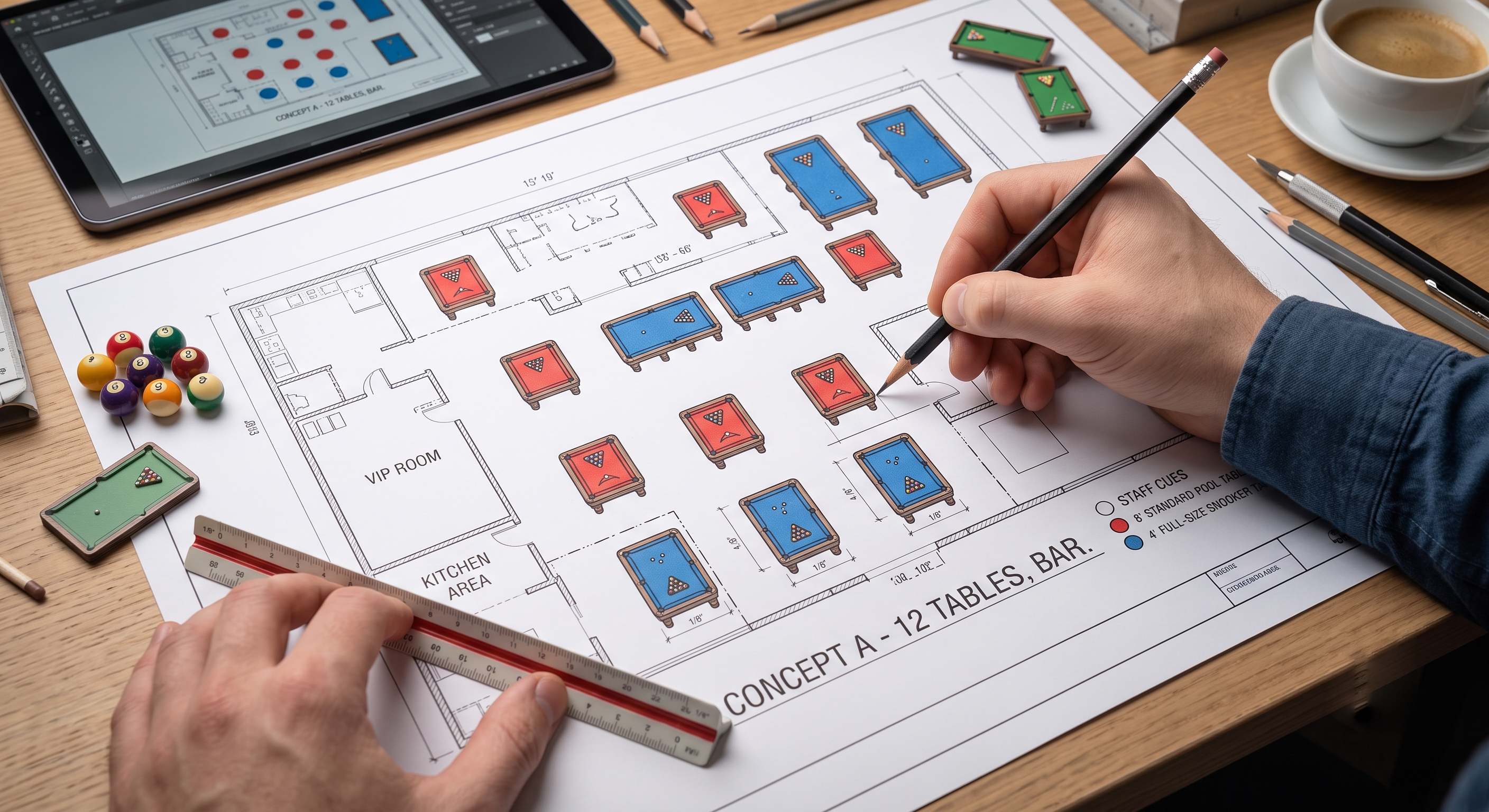 Layout planning for game room