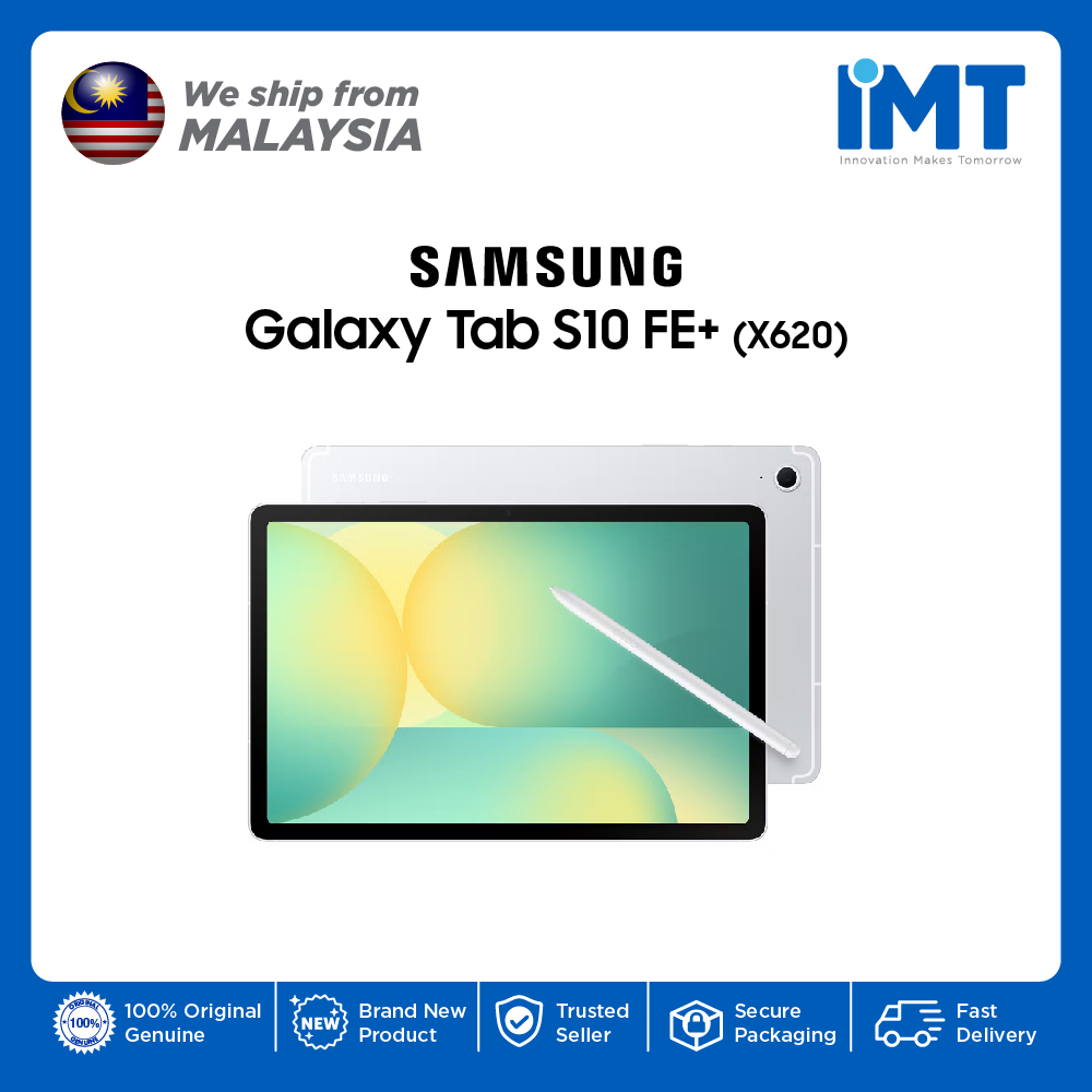 Samsung Galaxy Tab S10 FE+ WiFi Tablet | Exynos 1580 | 13.1" IPS LCD Display | Single Camera 13MP