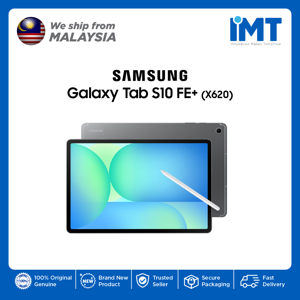 Samsung Galaxy Tab S10 FE+ WiFi Tablet | Exynos 1580 | 13.1" IPS LCD Display | Single Camera 13MP