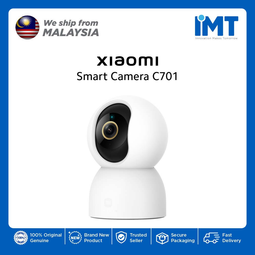 Xiaomi Smart Camera C701 MJSXJ27CM  | 4K Ultra HD Video Clarity | AI Pet and Baby Monitoring