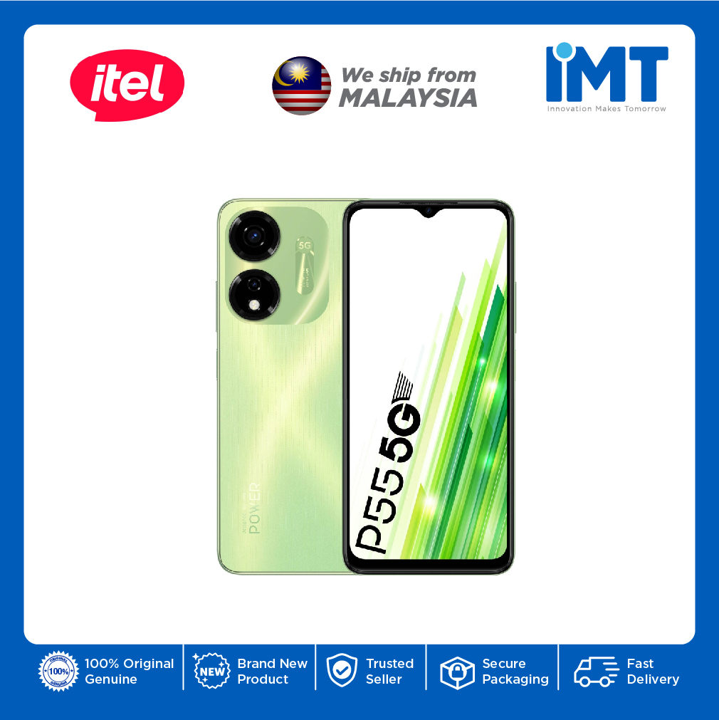 itel P55 5G Smartphone | MediaTek Dimensity 6080 | 6.6" IPS LCD Display | Dual Rear Camera 50MP