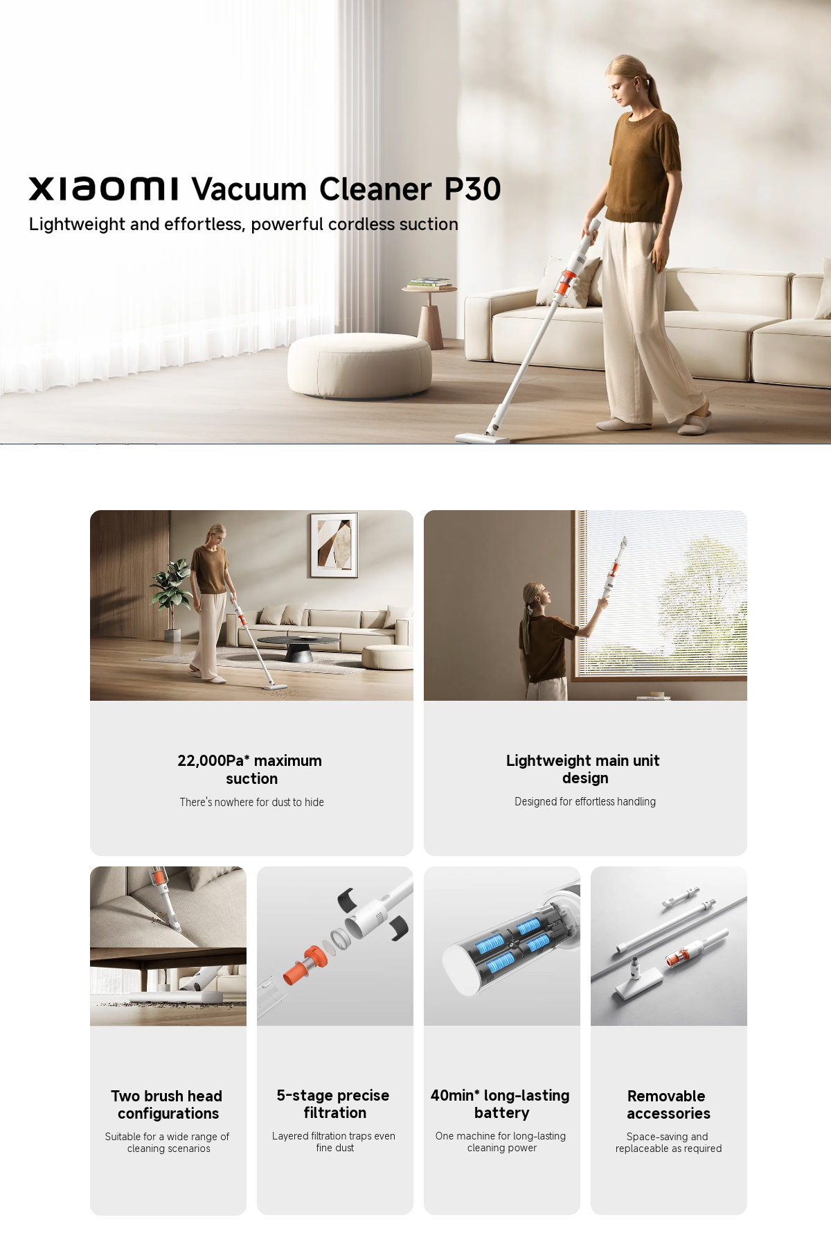 Xiaomi Vacuum Cleaner P30 | Itronic Mobile Trading Sdn Bhd