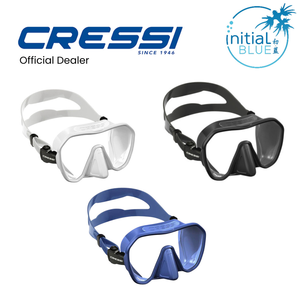 Cressi Z2 Sil Mask Scuba Diving | Initial Blue 初蓝 - Explore and