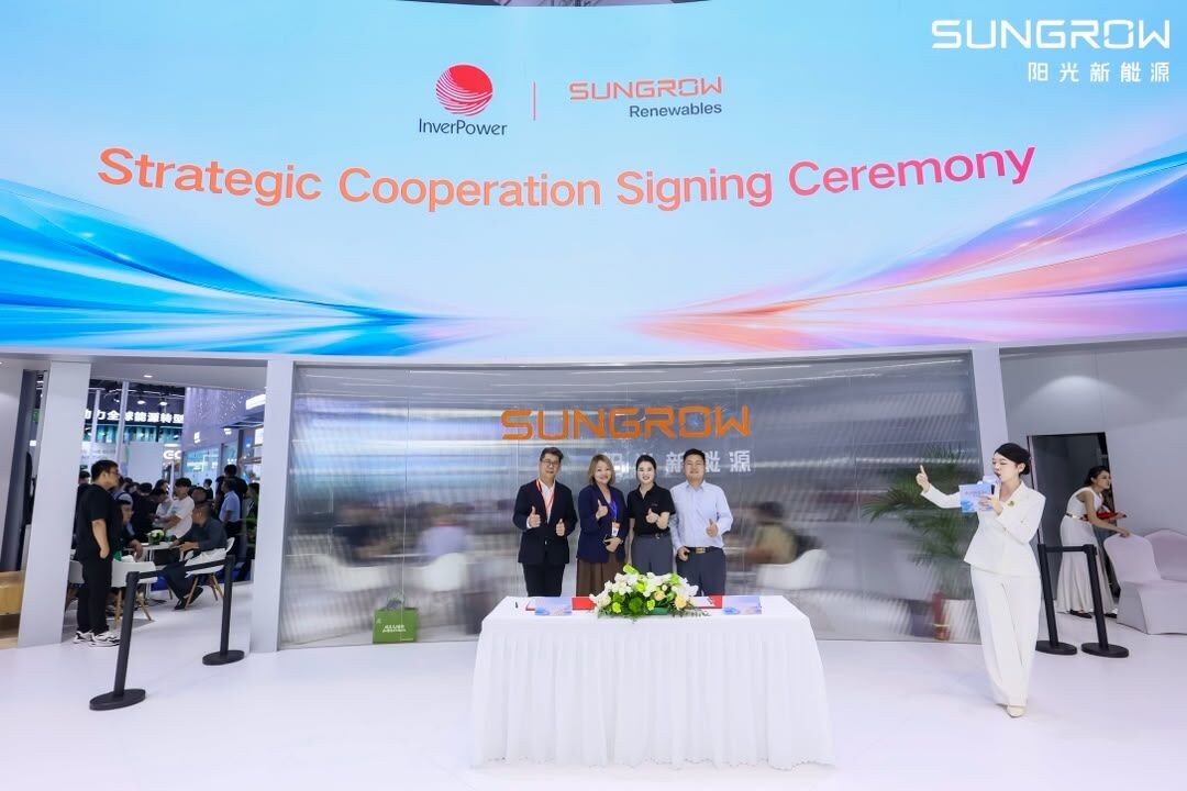InverPower and Sungrow Renewables strategic cooperation signing ceremony