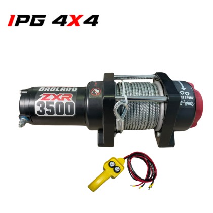 Badland Winch ZXR 3500LBS UTV Powersport 12v Winch with Steel