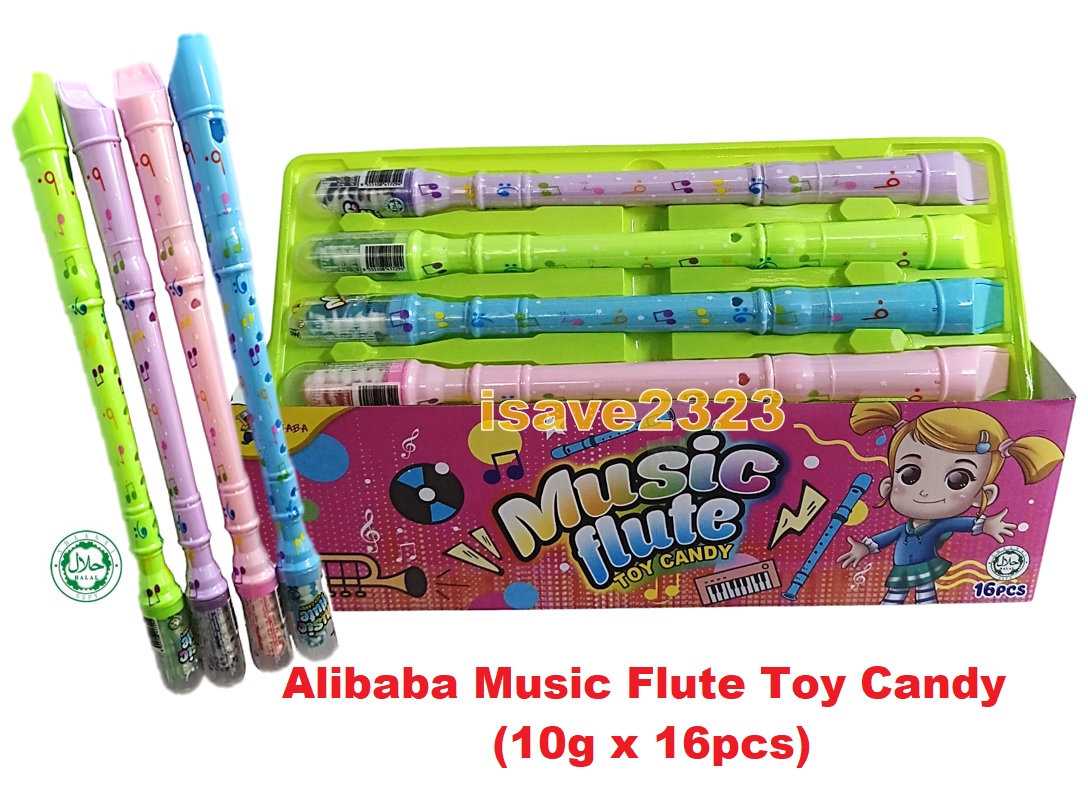 [HALAL] Alibaba Music Flute Toy Candy (10g X 16 pcs / Box)