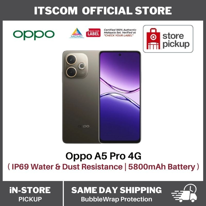 OPPO A5 Pro Smartphone 4G/5G | 8GB RAM + 256GB ROM | IP66, IP68, IP69 Water and Dust Resistance