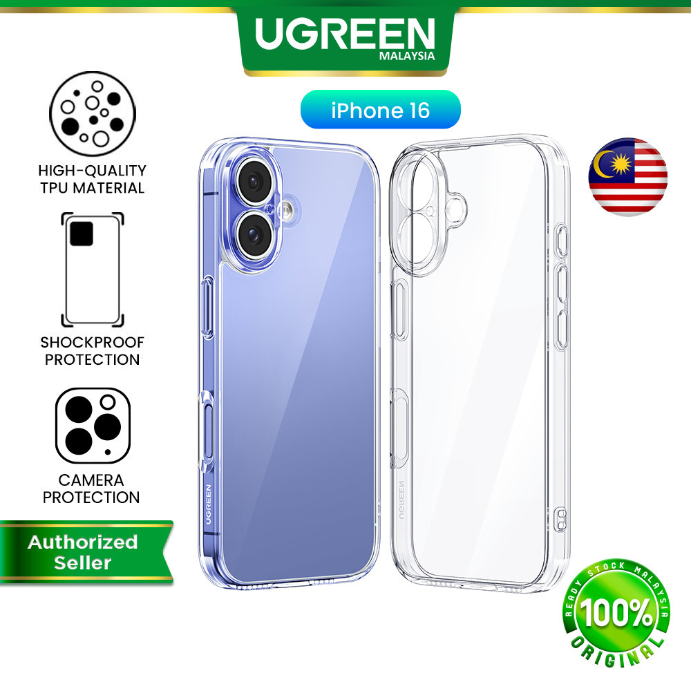 UGREEN iPhone 16 Crystal Clear Casing Phone Case Shockproof