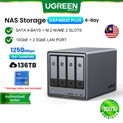 UGREEN NASync DXP4800 Plus 136TB NAS Cloud Data File Storage
