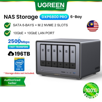UGREEN DX6800 Pro 6ベイ NAS UGREEN 6ベイ NAS｜最大208TB & 30日間の安心お試し