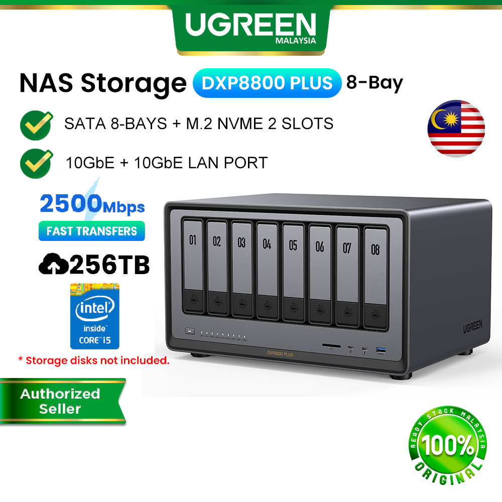 UGREEN NASync DXP6800 Pro 196TB NAS Cloud Data File Storage Backup