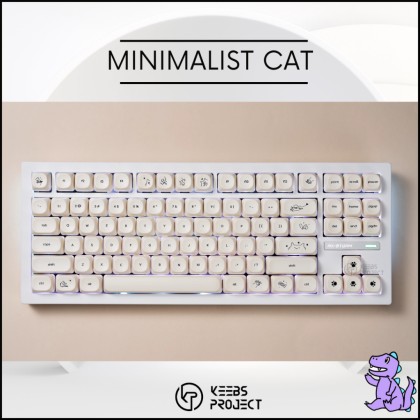 [READY STOCK] Minimalist Cat Kitty Moa PBT Keycaps | Dye-Sub for ...