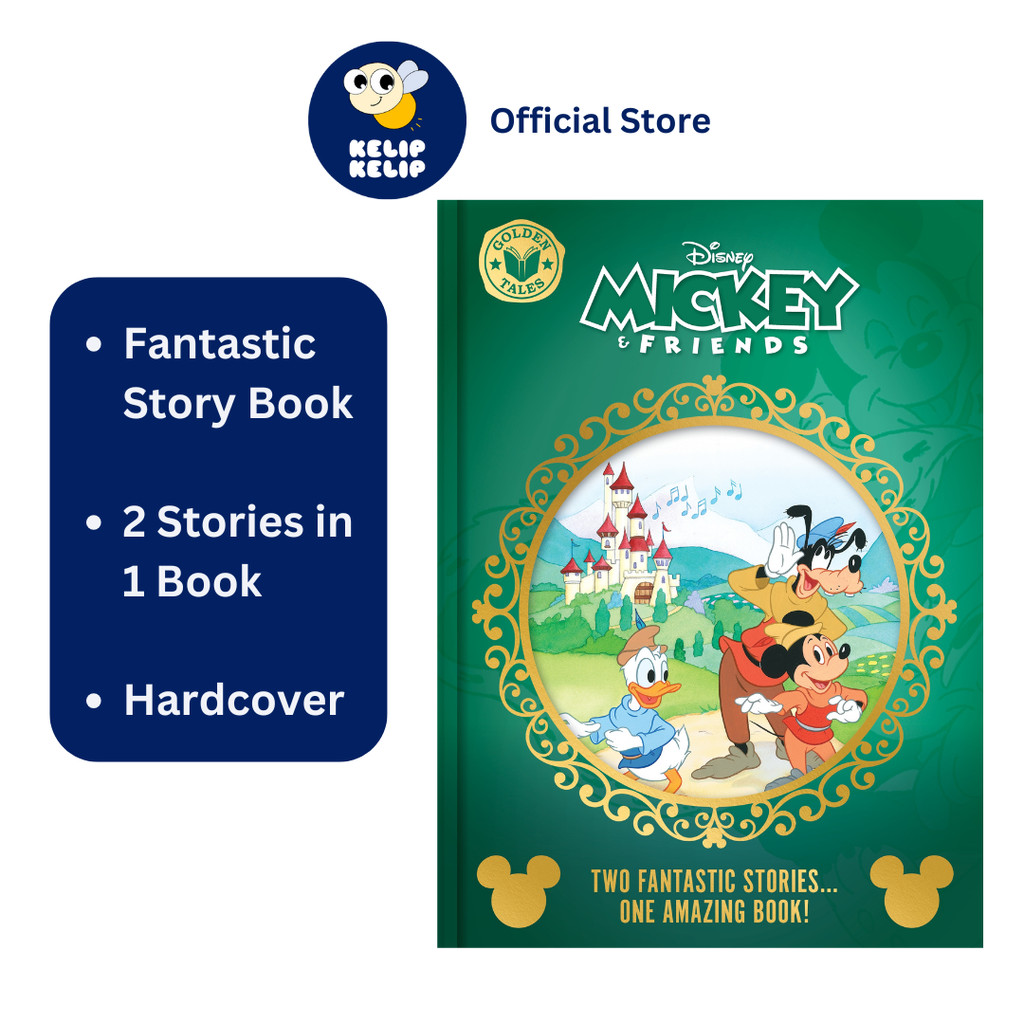 Disney Mickey & Friends Golden Tales Story Book For Kids To Read