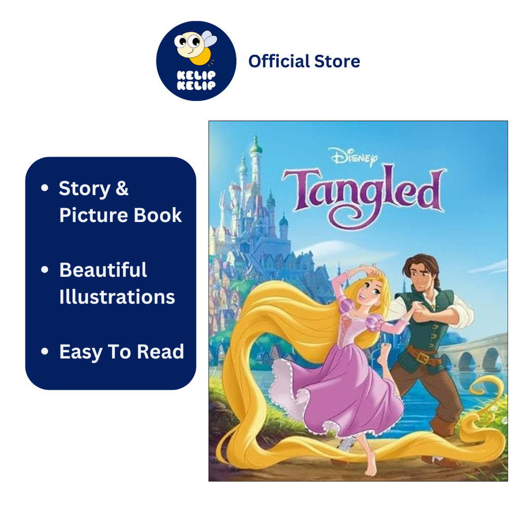 Disney Tangled Picture Story Book For Kids To Read With Beautiful