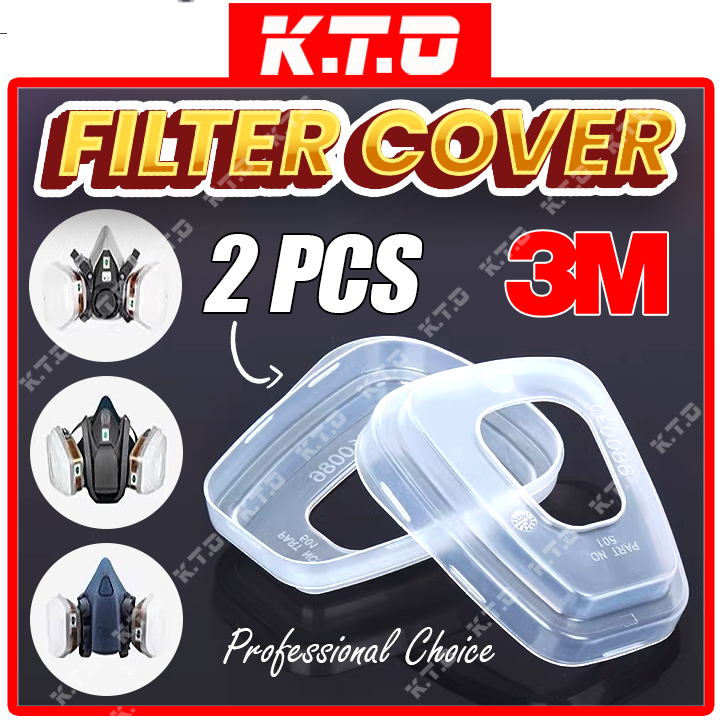 1 Pair 3M 501 Filter Retainer Plastic Cover Filter Mask For Gas Mask 5N11 / 3M 5P71 With 6000 Series