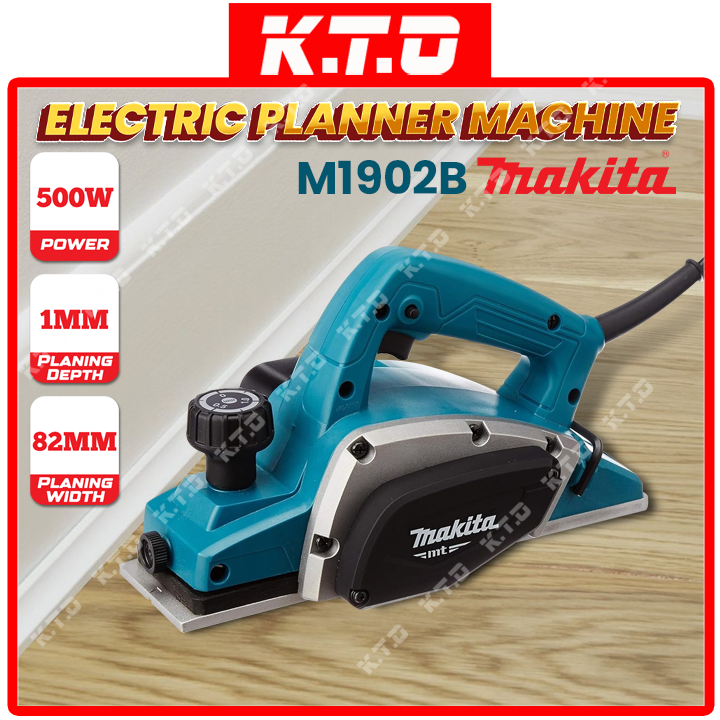 Makita N1902B Electric Planer Machine Wood Planer Woodworking 500W 82MM 3-1/4" Mesin Ketam Kayu