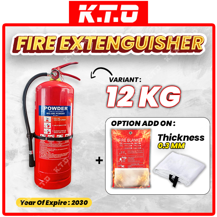 Fire Extinguisher Portable Multipurpose Fire Fighter Ingusher ABC Powder 6kg 9kg 12kg Pemadam Api