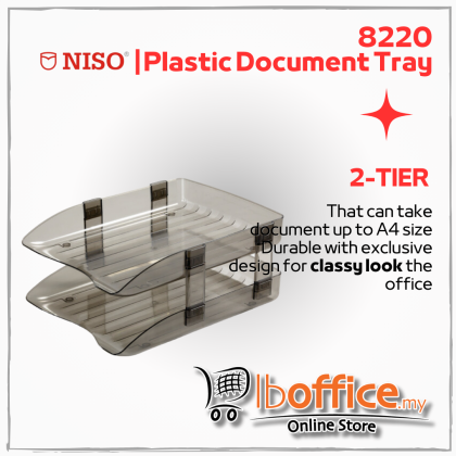 Nico 8220 Plastic Document Tray - 2 Tier | lboffice online store | we ...