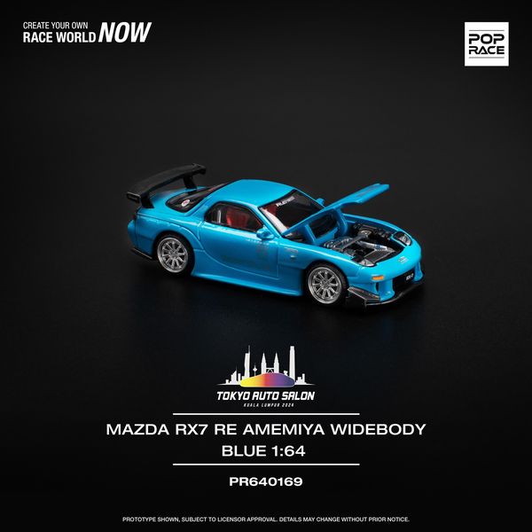 Kei様完成品 Pop Race TASKL Exclusive Mazda RX7 RE Amemiya Widebody #PR640169