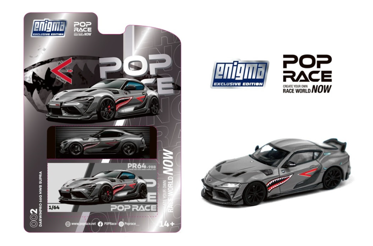 Pop Race Darwin Pro 66G NWB Supra A90 #PRE002 Grey Metallic