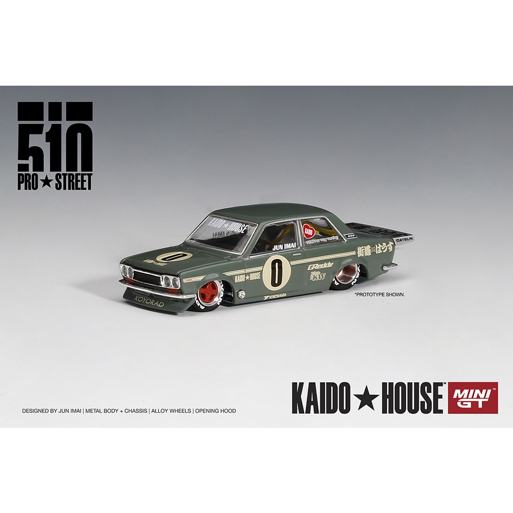 TSM Models Mini GT Kaido House Datsun 510 Pro Street OG #KHMG001