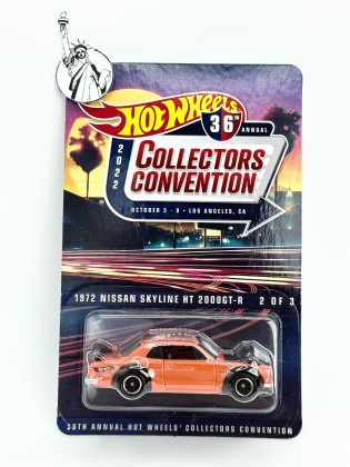 Hot Wheels 2022 36th Annual LA Convention 1972 Nissan Skyline HT