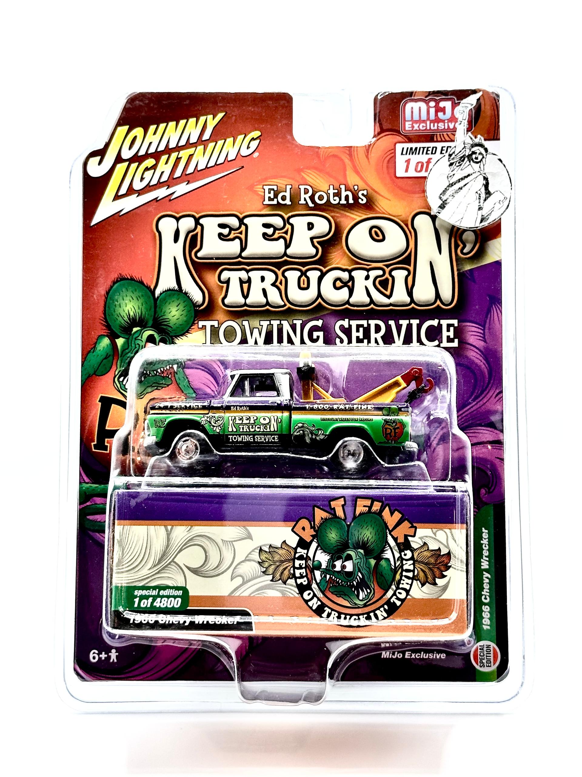 Johnny Lightning MiJo Exclusives Chevrolet Wrecker 1966 Ed Roth's