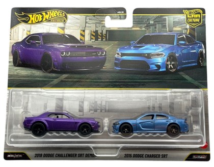 Hot Wheels 2025 Premium Twin Pack 2018 Dodge Challenger SRT Demon