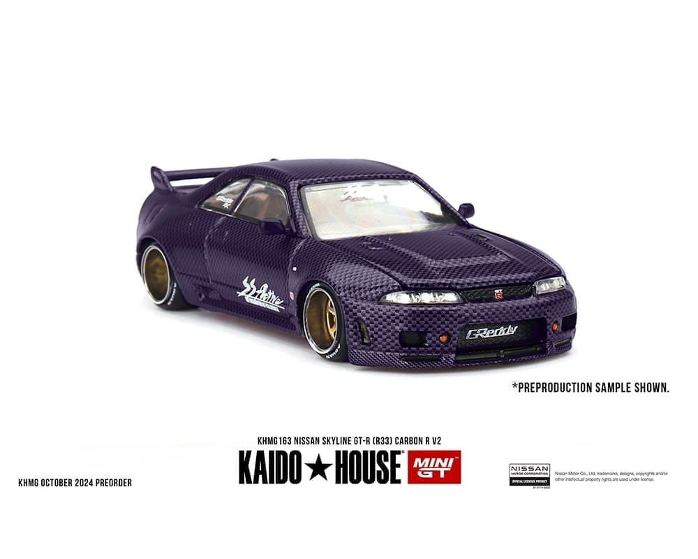 Mini GT X Kaido House Nissan Skyline GT-R (R33) Active Carbon R V2