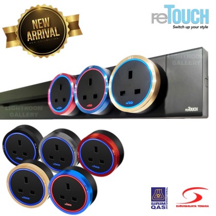 Retouch Power Socket Retouch POWER TRACK SOCKET 13AMP / UNIVERSAL / DOUBLE USB / Type A+C ...
