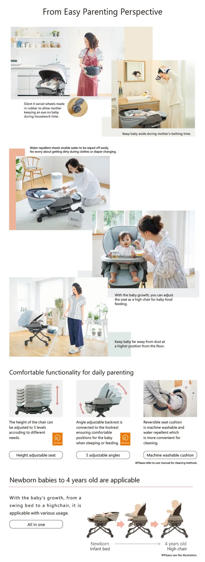 Combi Nemulila BEDi Long Auto Swing: Soothing Comfort