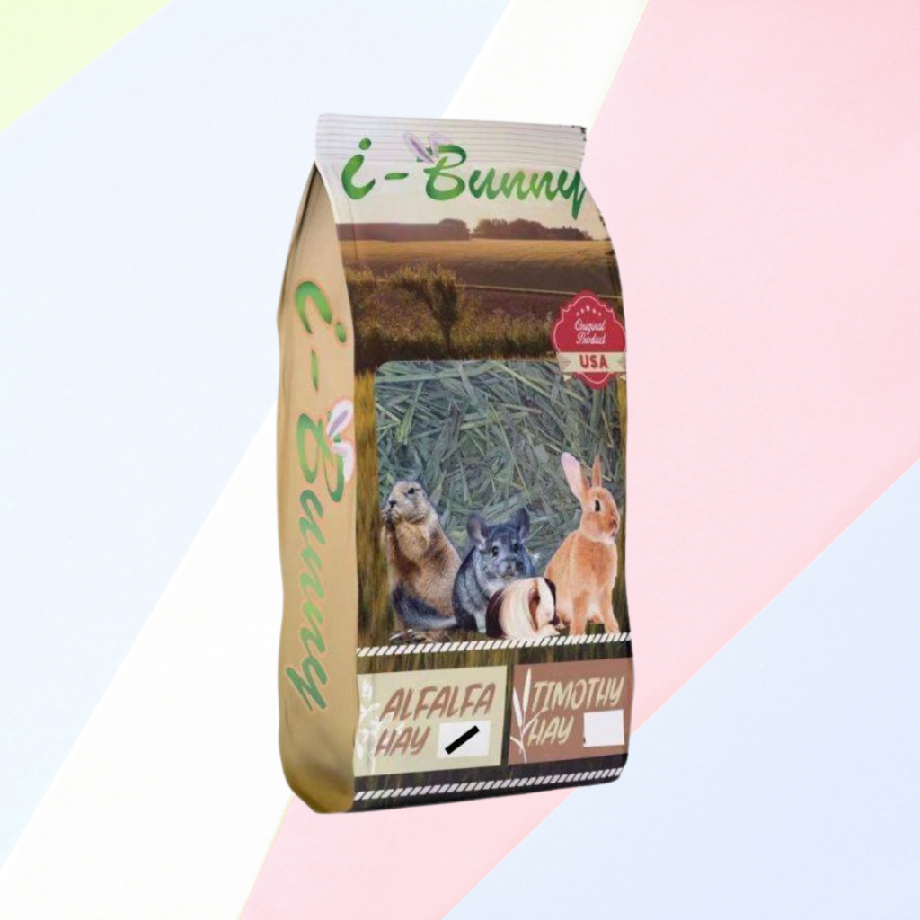 i-Bunny USA Imported Nutritious First-Cut Alfalfa Hay / Timothy Hay for Rabbit & Guinea Pig 1kg | 进口