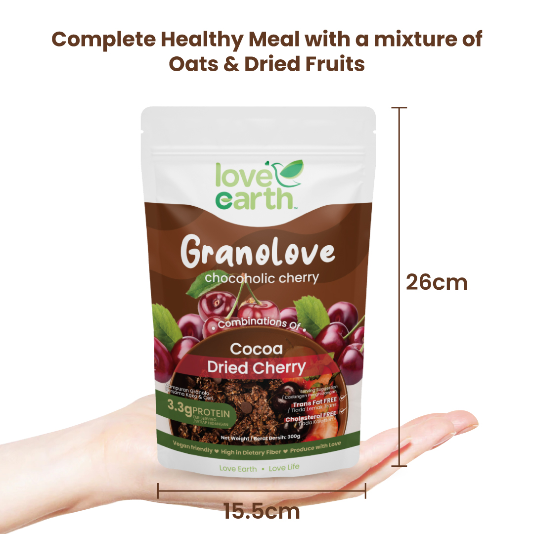 Granolove Chocoholic Cherry 300g | Malaysia's Best Online Organic