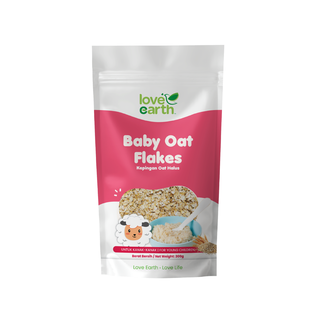 Love Earth Baby Oat Flakes Malaysia's Best Online Organic Food