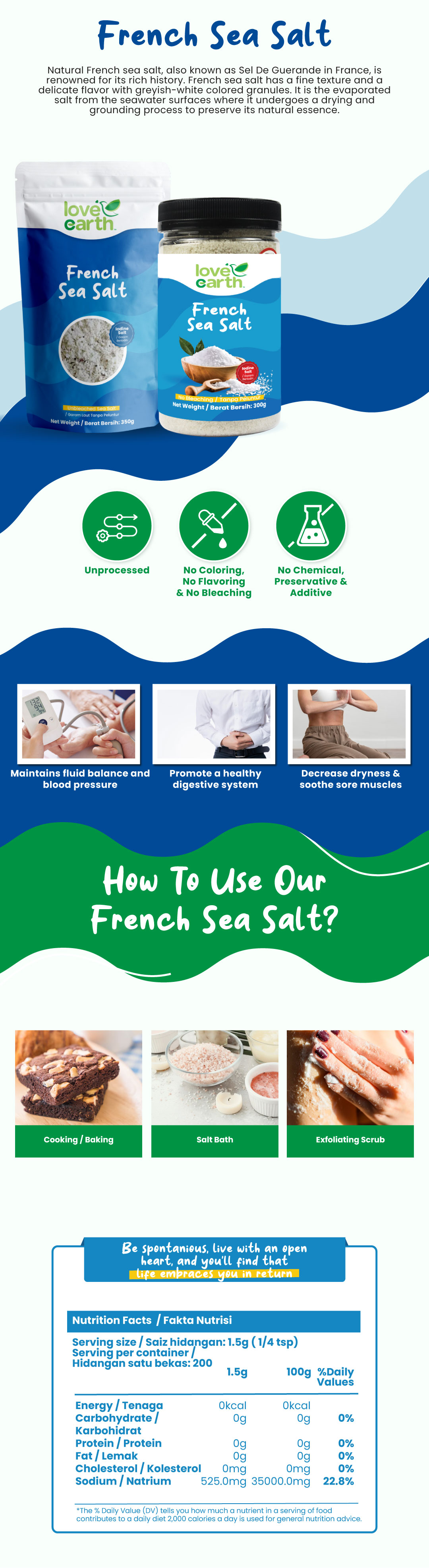 French Sea Salt (Fine) 350g | Malaysia's Best Online Organic Food Store ...